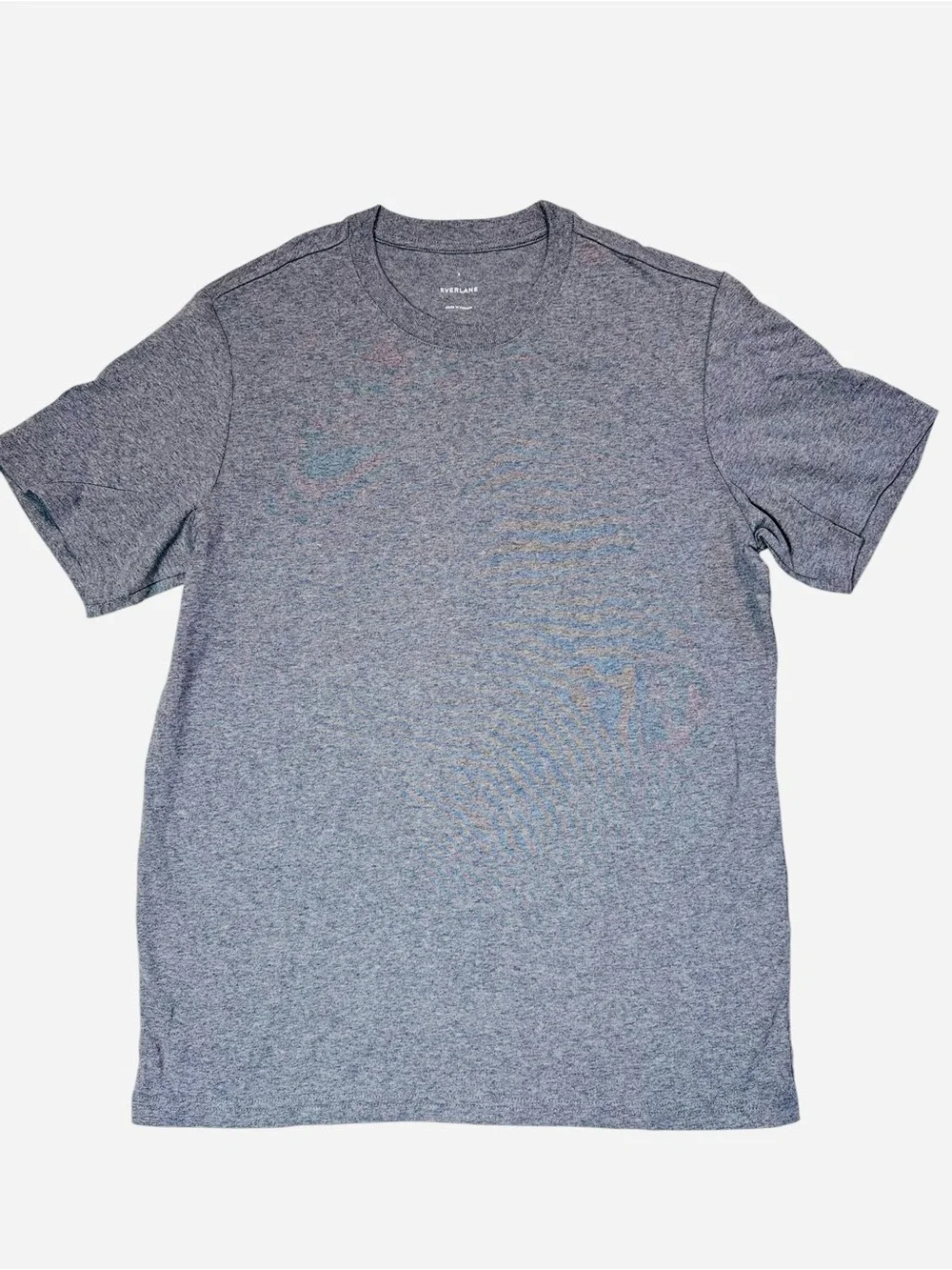 New Everlane The Essential Organic Crew Tee In Heathered Charcoal Size S - Picture 3 of 8